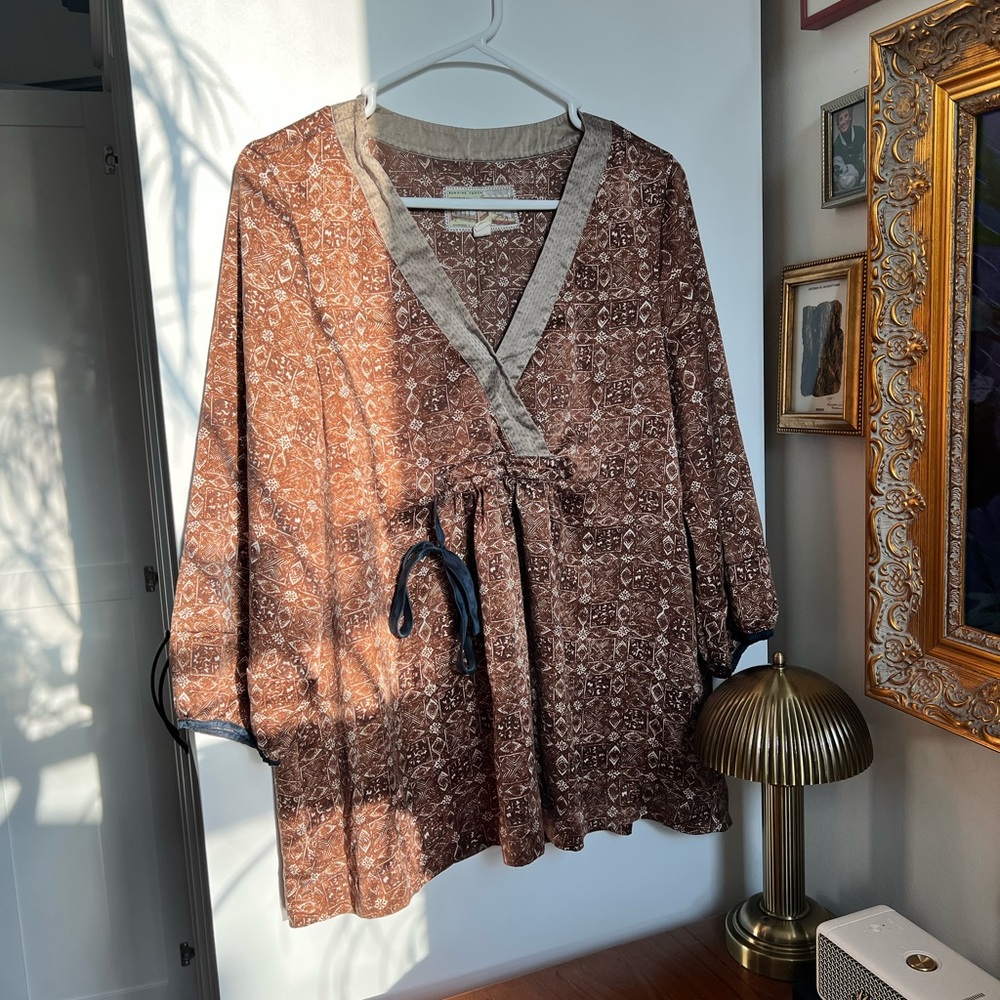 Burning Torch 100% Silk Top